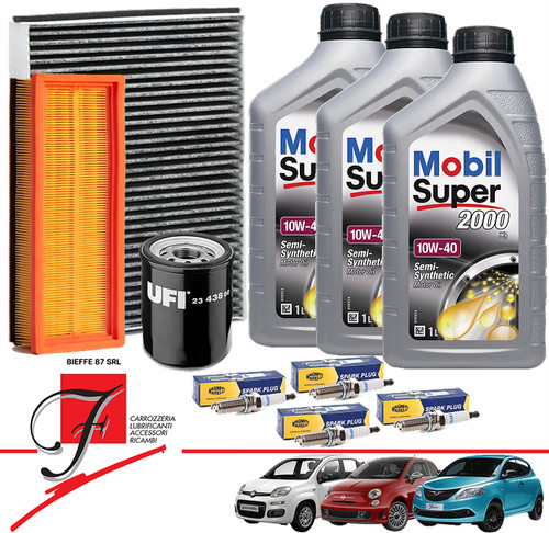 Kit tagliando candele fiat - kit, +